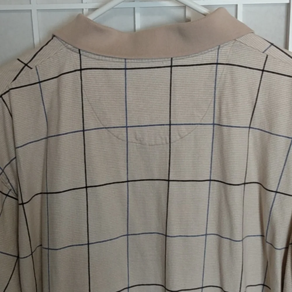 *Chaps Ralph Lauren Polo Shirt Men's‎ XL Collared Short Sleeves Checkered